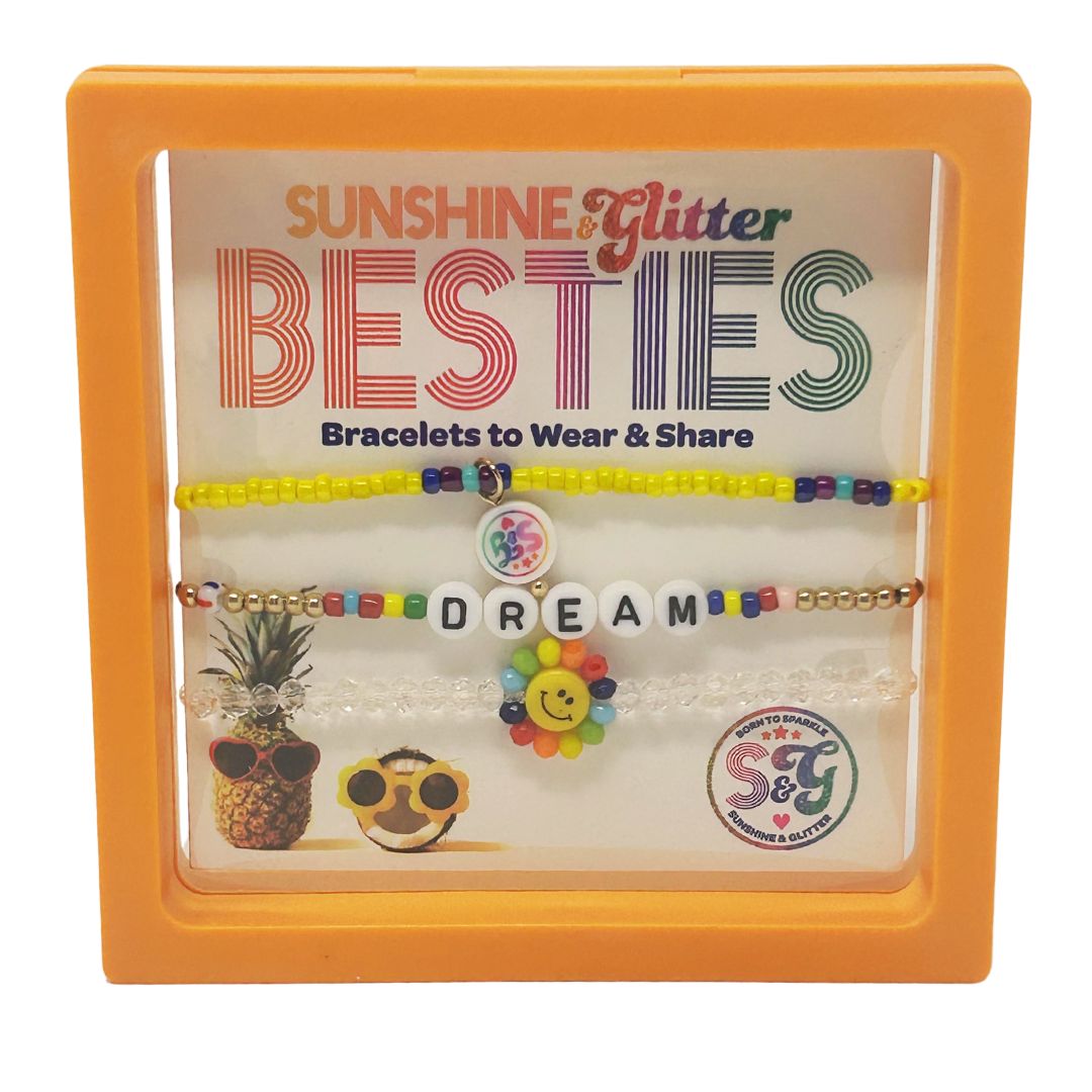BESTIES Bracelet Set - YEAH - Orange Box