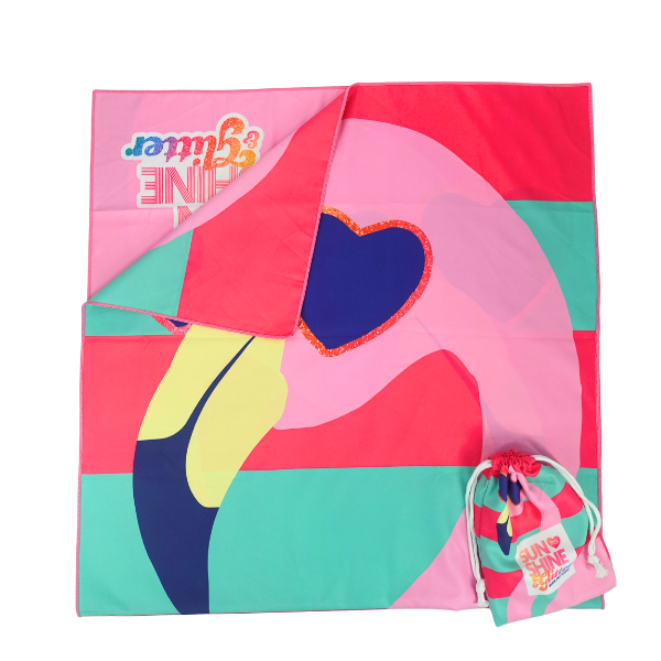 Glamingo Teal/Pink Quick Dry Towel