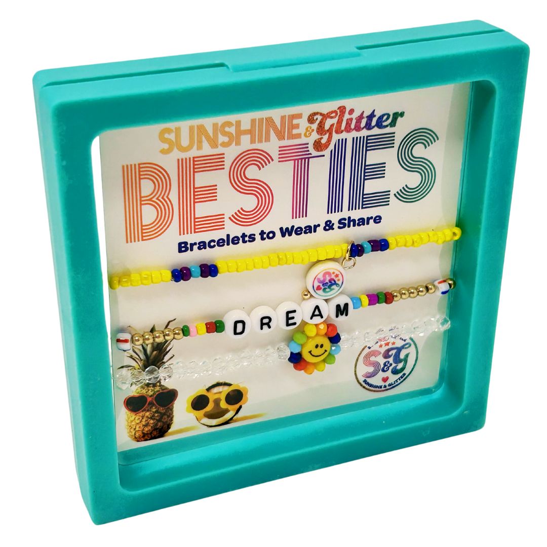 BESTIES Bracelet Set - DREAM - Teal Box
