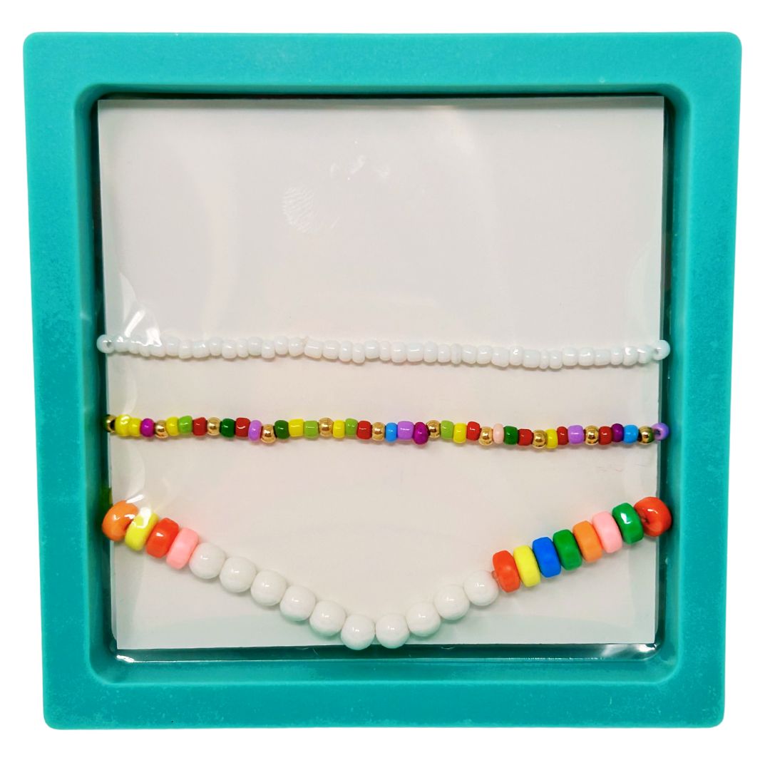BESTIES Bracelet Set - Hey Girl Hey - Teal Box