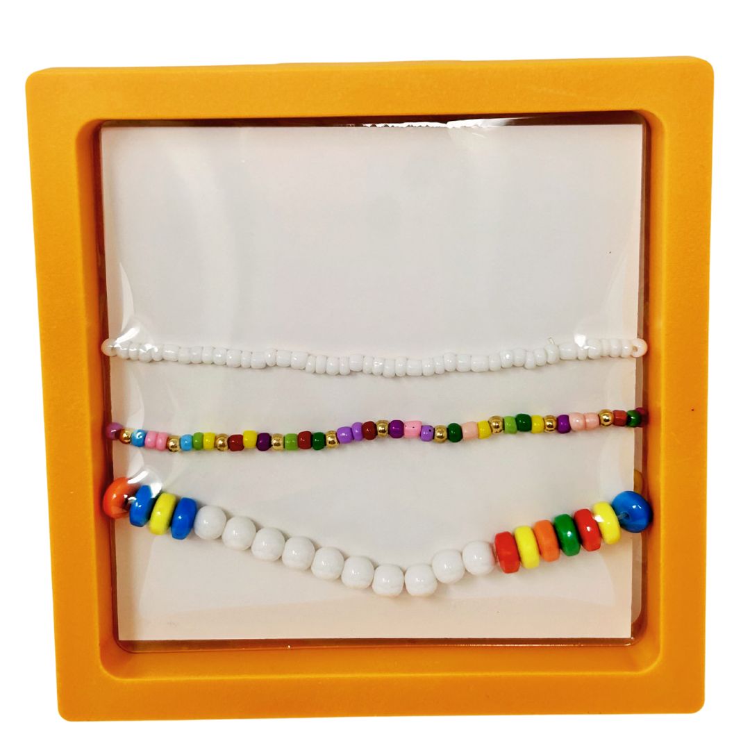 BESTIES Bracelet Set - Hey Girl Hey - Orange Box