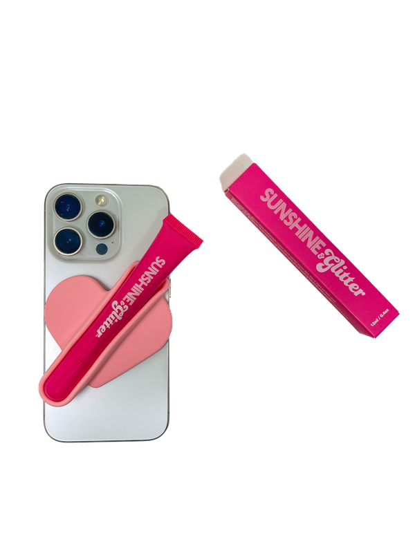 Rose Pink Lip Gloss and Kiss Keeper Heart