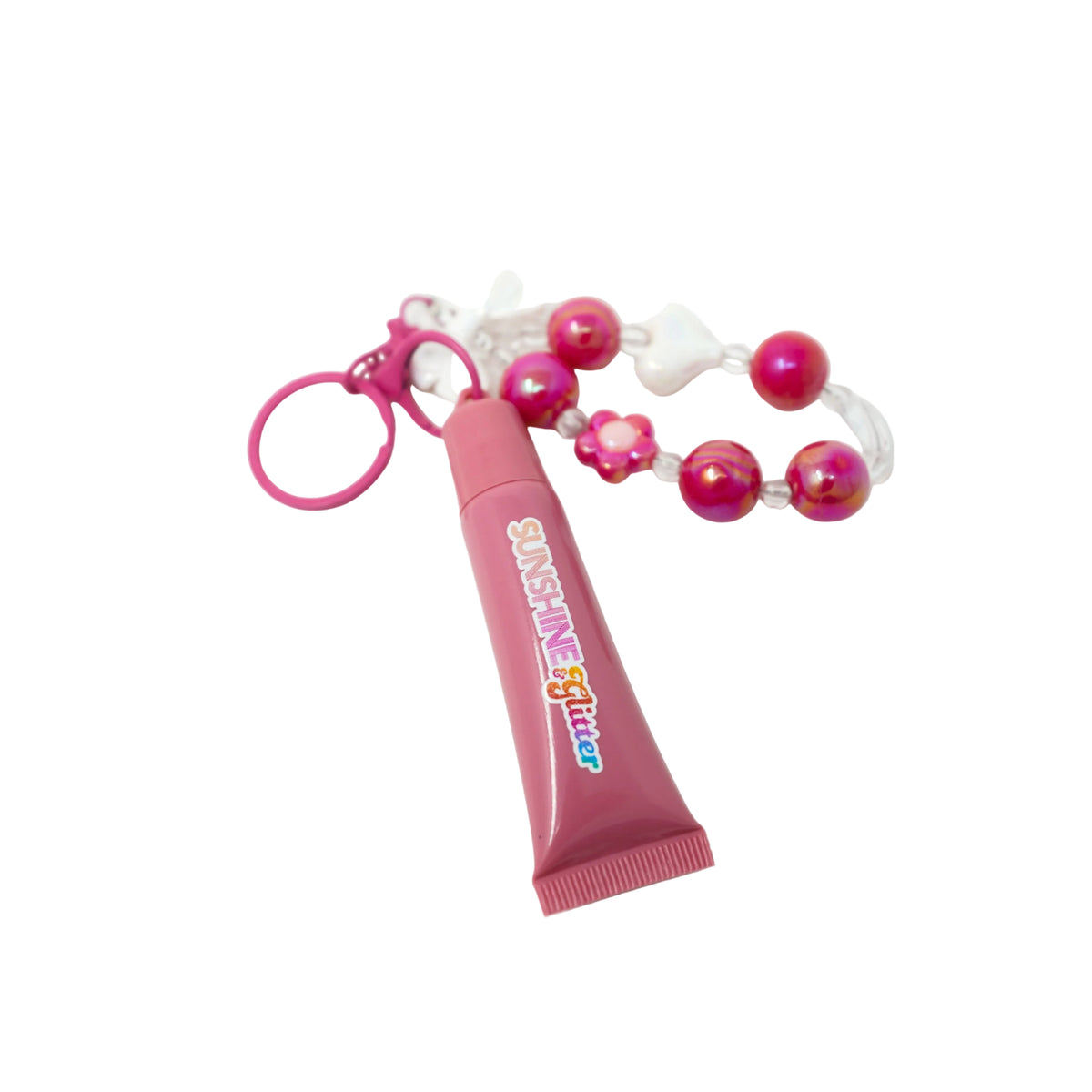 Rose Pink GLOSS BABE Lip Gloss Bag Charms