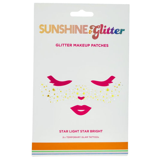 Sunshine & Glitter Face Tattoo - 3-pack – shimmering makeup patches for a flawless, sun-kissed glow, water-resistant and skin-friendly
Sunshine & Glitter face tattoos – 3-pack of shimmering makeup patches, easy-to-apply, water-resistant for all-day sparkle
Sunshine & Glitter 3-pack face tattoos – premium, skin-friendly shimmering patches for instant glam and sun-kissed glow, water-resistant
Sunshine & Glitter Face Tattoo -3-pack – sparkling, easy-to-apply makeup patches for effortles