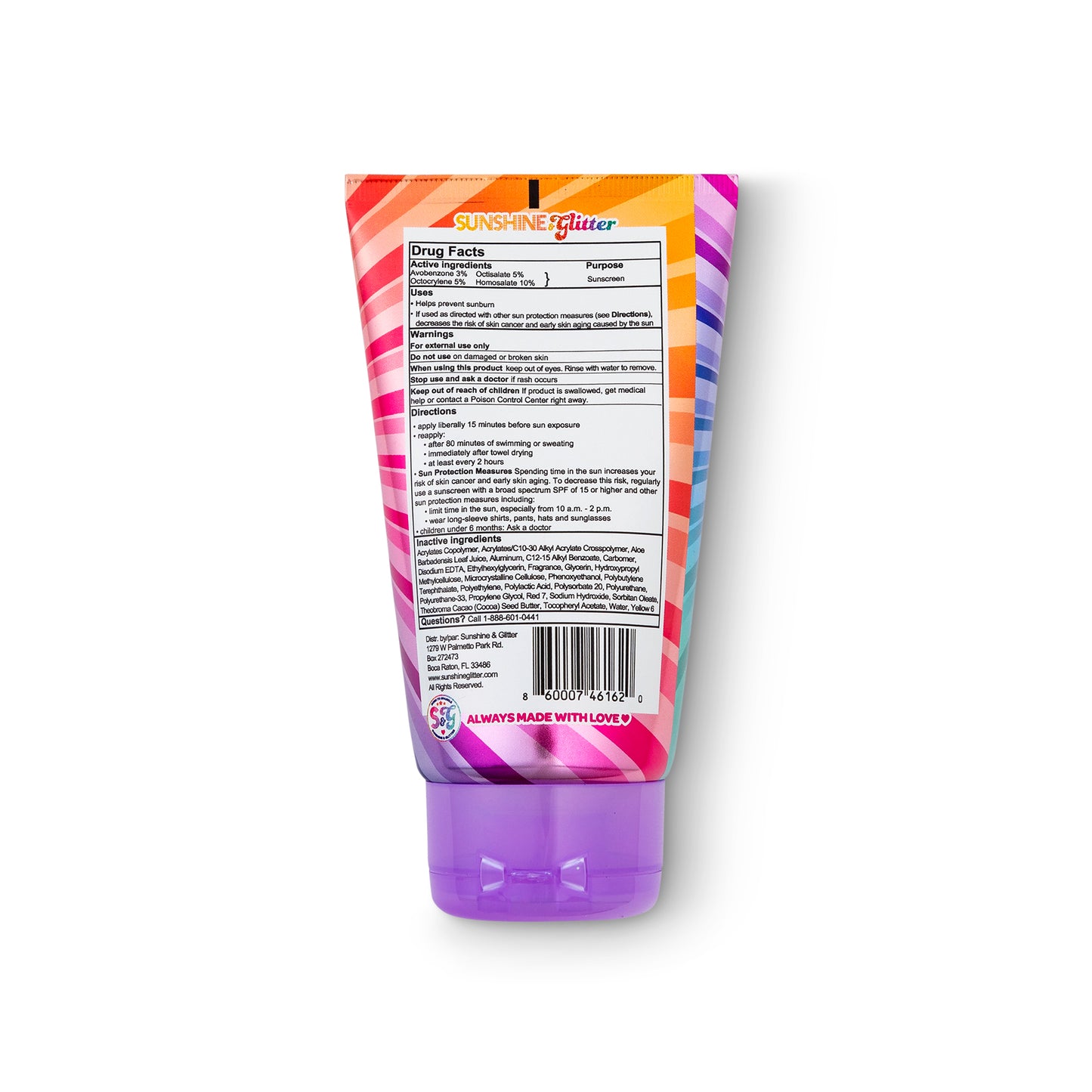 Sea Star Sparkle Rainbow Party Cake SPF 50 Travel-Ready Gift Set