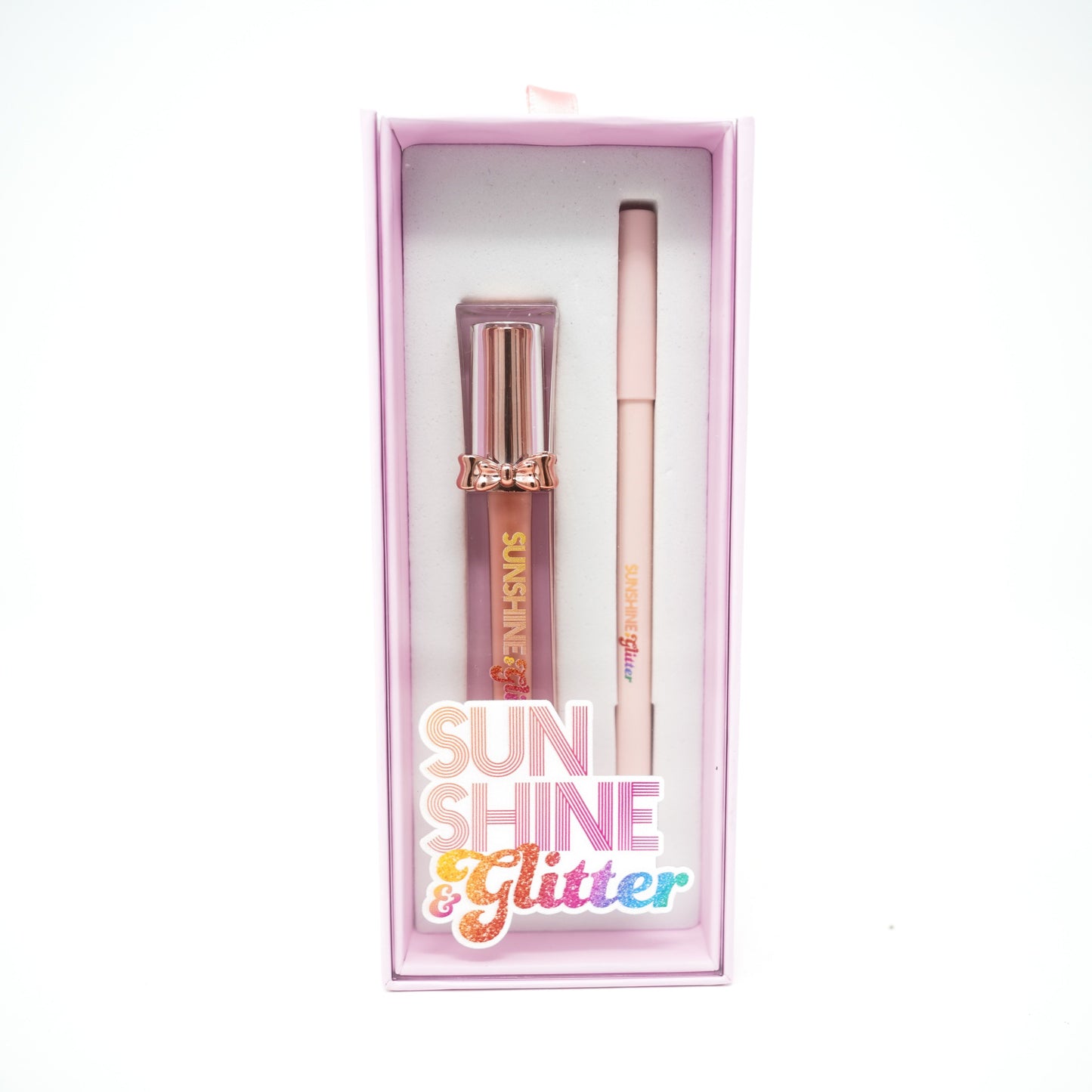 BOW me a Kiss-Soft Pink 2pc Lip Kit