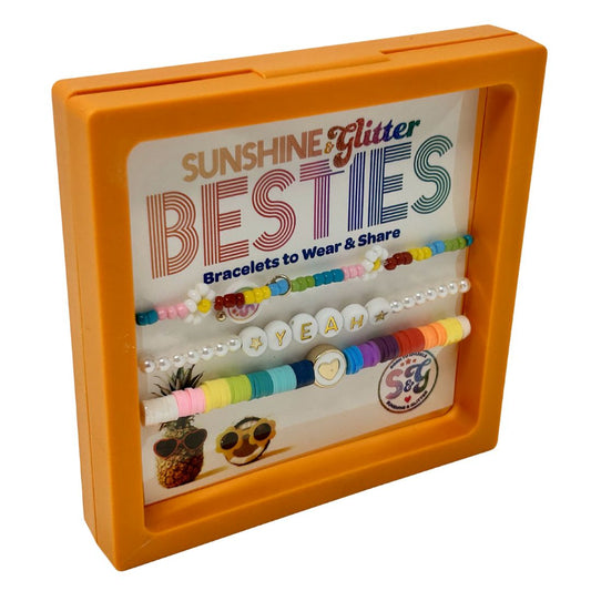 BESTIES  Bracelet Set - YEAH - Orange Box