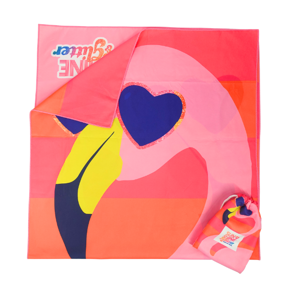 Glamingo Orange/Pink Quick Dry Towel