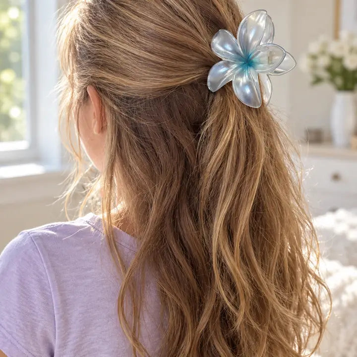 Pink/Blue Floral 2pc Hair Clip Assorted