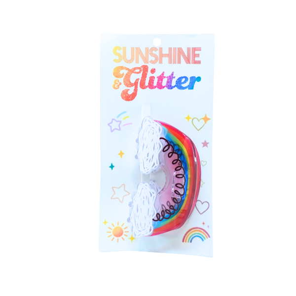 Rainbow Claw Hair Clip-Scribble