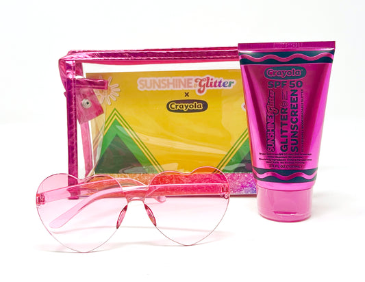 Sunshine & Glitter x CRAYOLA SPF 50 Jazzberry Jam™ Gift Set