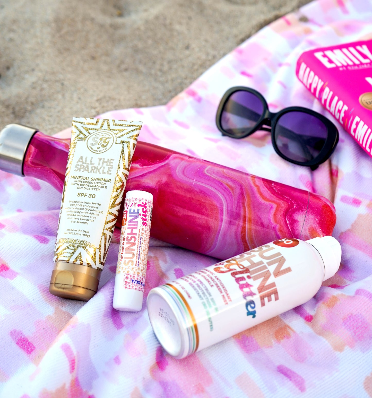 ALL THE SPARKLE - Mineral Shimmer with Biodegradable Glitter SPF 30