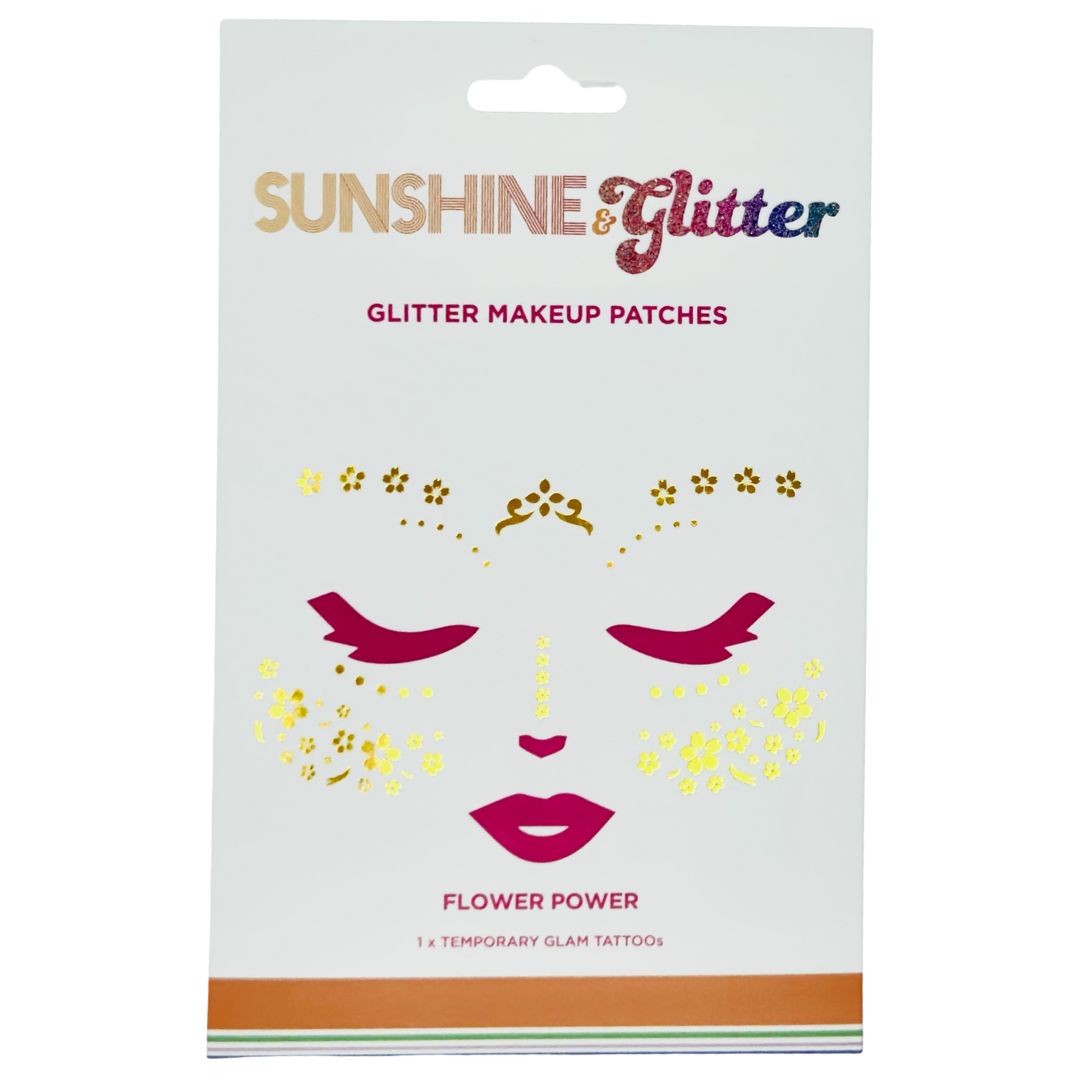 Sunshine & Glitter Face Tattoo -  3-pack – shimmering makeup patches for a flawless, sun-kissed glow, water-resistant and skin-friendly

Sunshine & Glitter face tattoos – 3-pack of shimmering makeup patches, easy-to-apply, water-resistant for all-day sparkle

Sunshine & Glitter 3-pack face tattoos – premium, skin-friendly shimmering patches for instant glam and sun-kissed glow, water-resistant

Sunshine & Glitter Face Tattoo -3-pack – sparkling, easy-to-apply makeup patches for effortles