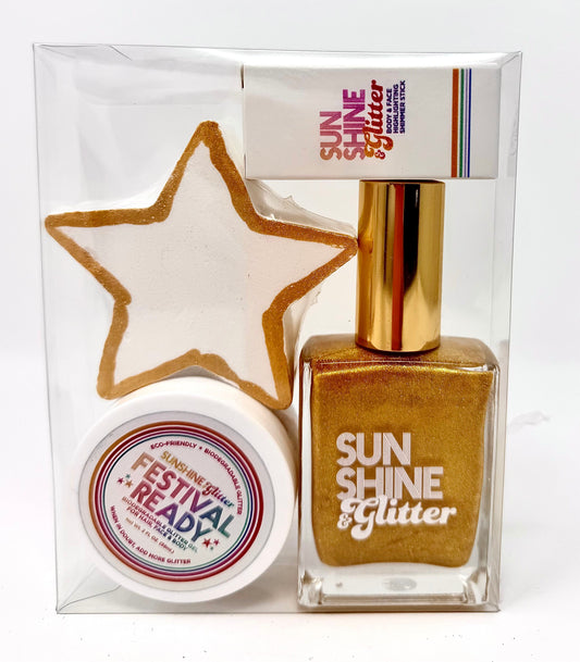 Holiday Glowing Star Shimmer & Glitter Gift Set