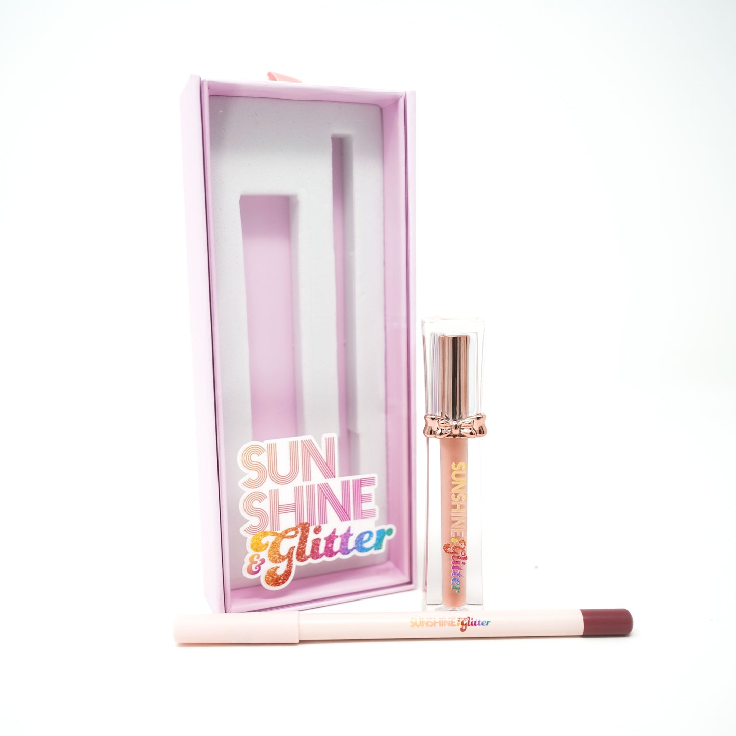 BOW me a Kiss-Soft Pink 2pc Lip Kit