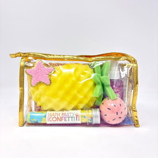 Pineapple Party Gold Bath Gift Set