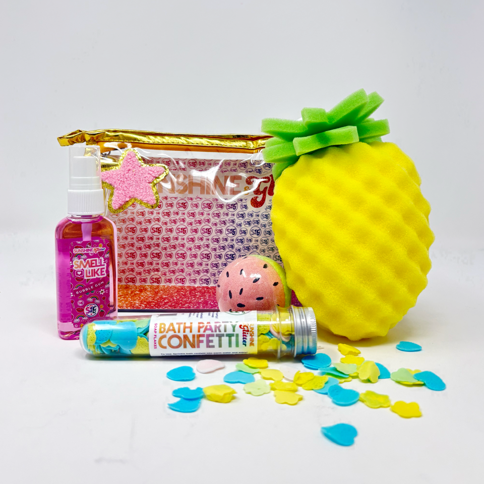 Pineapple Party Gold Bath Gift Set