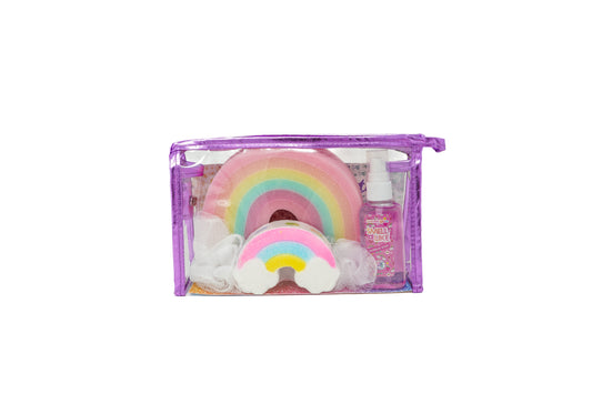 Purple Double Rainbow Bath Set