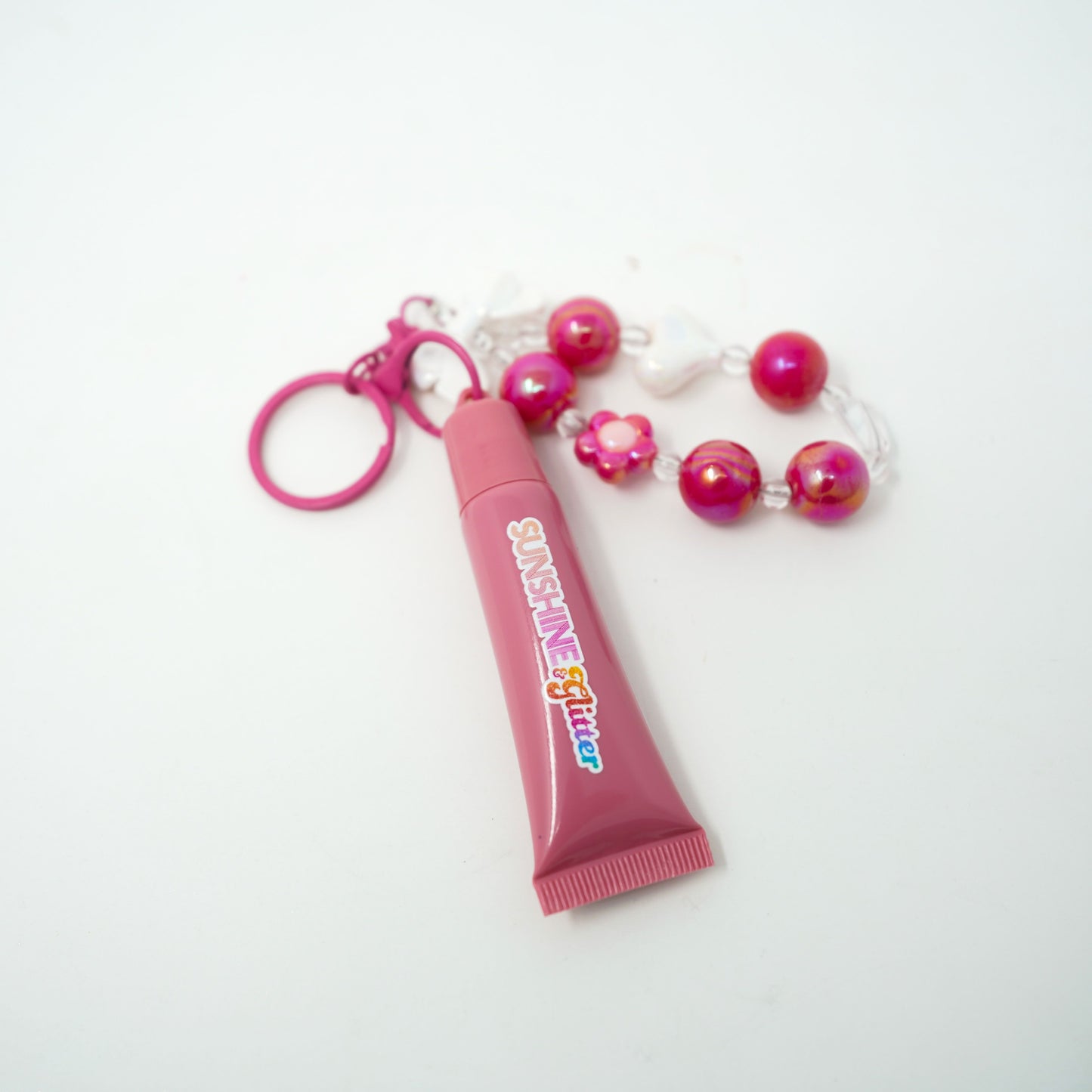 Rose Pink GLOSS BABE Lip Gloss Bag Charms