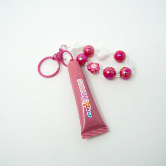 Rose Pink GLOSS BABE Lip Gloss Bag Charms