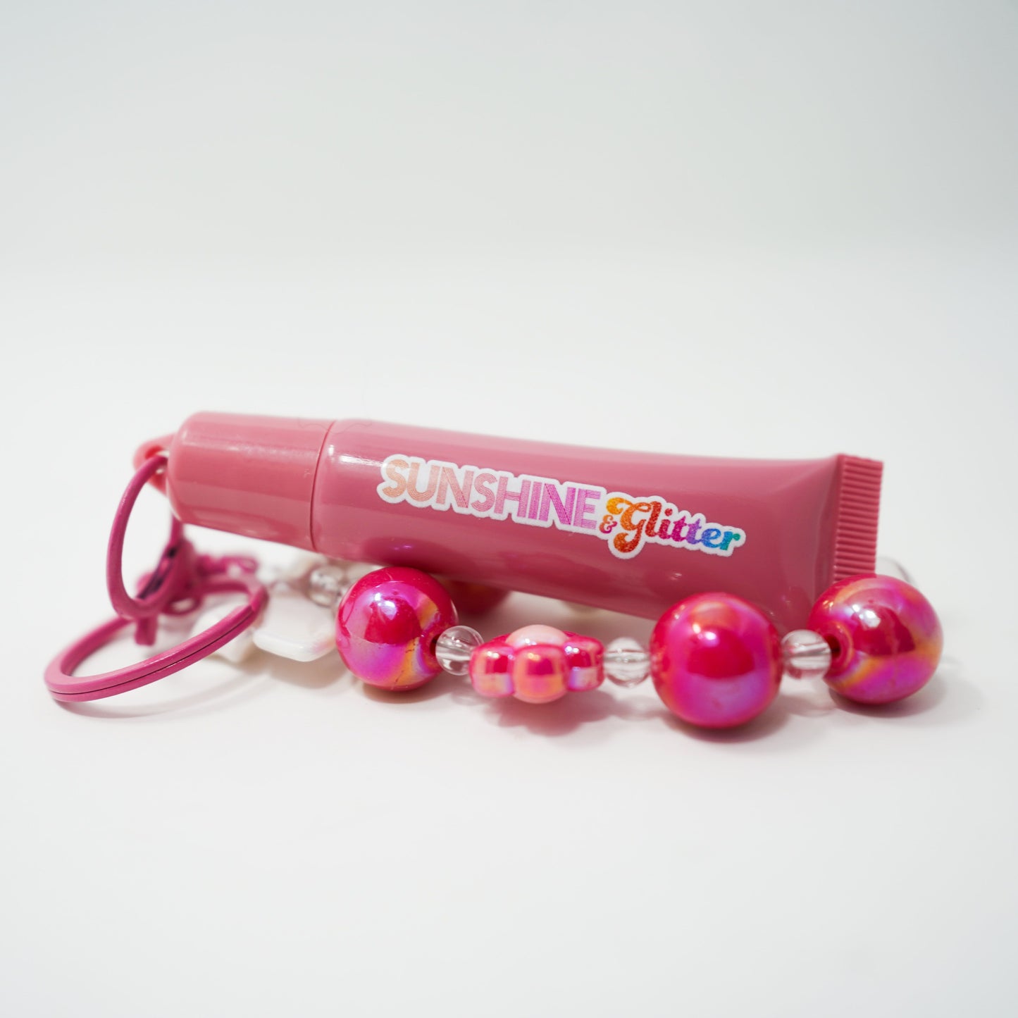 Rose Pink GLOSS BABE Lip Gloss Bag Charms