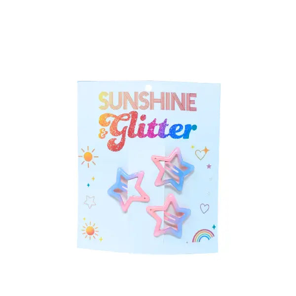 Star Barrette 3 pack Pink/Blue