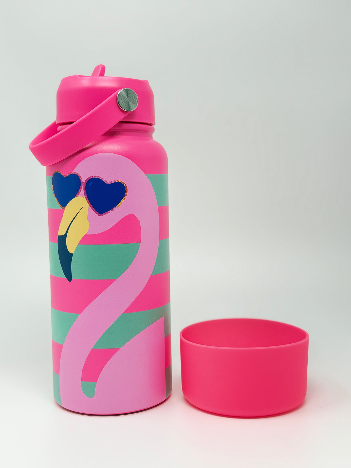 Flamingo Fun Water Bottle – Pink/Teal