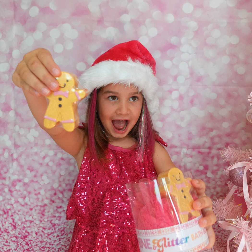 Gingerbread Bath Bomb & Bath Pouf Gift Set