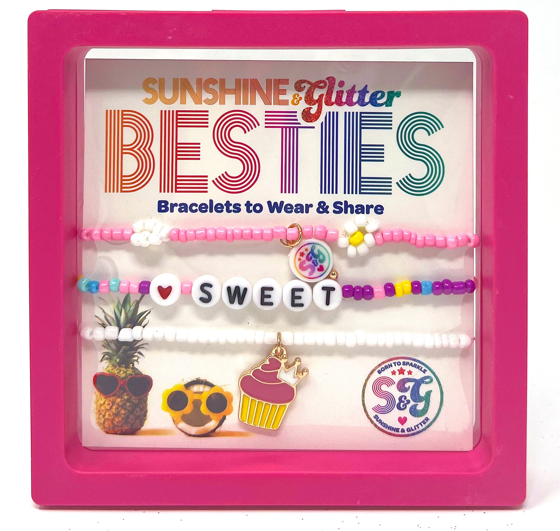 BESTIE Bracelets Set - SWEET – Sunshine & Glitter